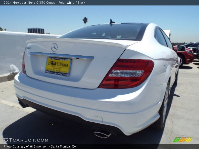 Polar White / Black 2014 Mercedes-Benz C 350 Coupe