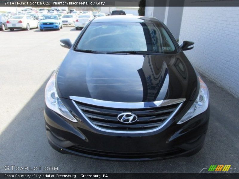 Phantom Black Metallic / Gray 2014 Hyundai Sonata GLS