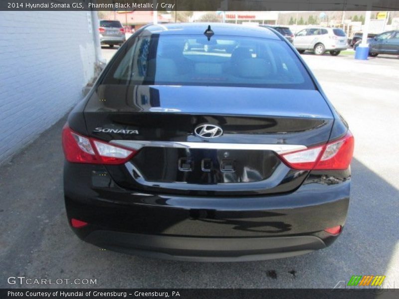 Phantom Black Metallic / Gray 2014 Hyundai Sonata GLS