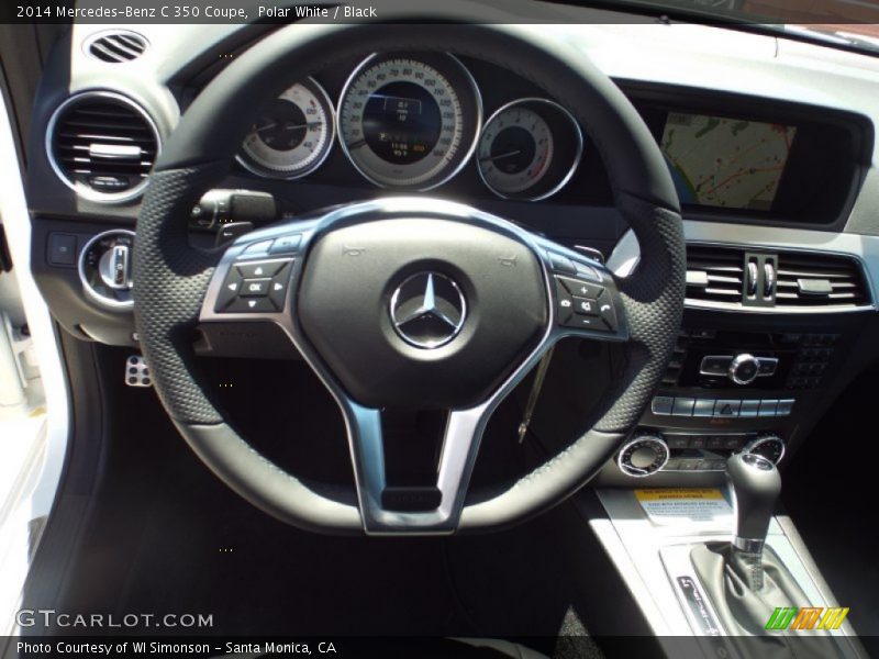 Polar White / Black 2014 Mercedes-Benz C 350 Coupe