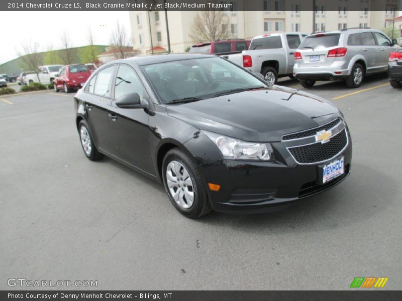 Black Granite Metallic / Jet Black/Medium Titanium 2014 Chevrolet Cruze LS