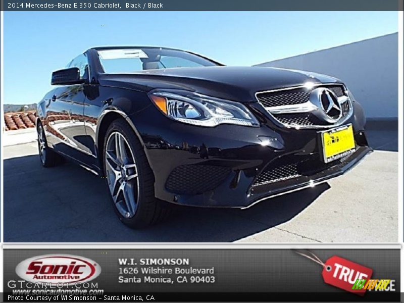 Black / Black 2014 Mercedes-Benz E 350 Cabriolet