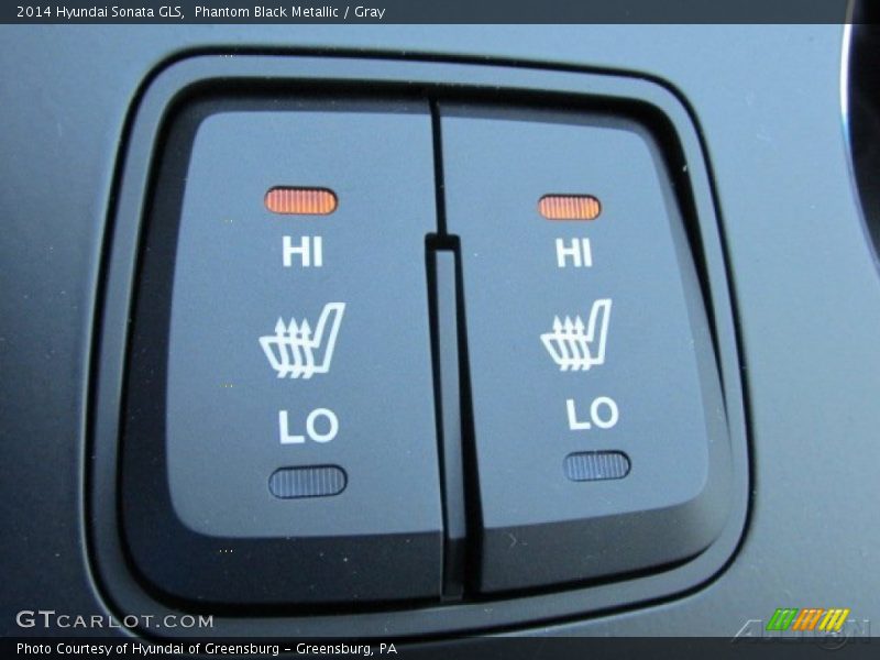 Phantom Black Metallic / Gray 2014 Hyundai Sonata GLS