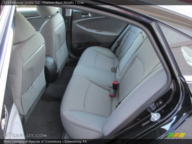 Phantom Black Metallic / Gray 2014 Hyundai Sonata GLS