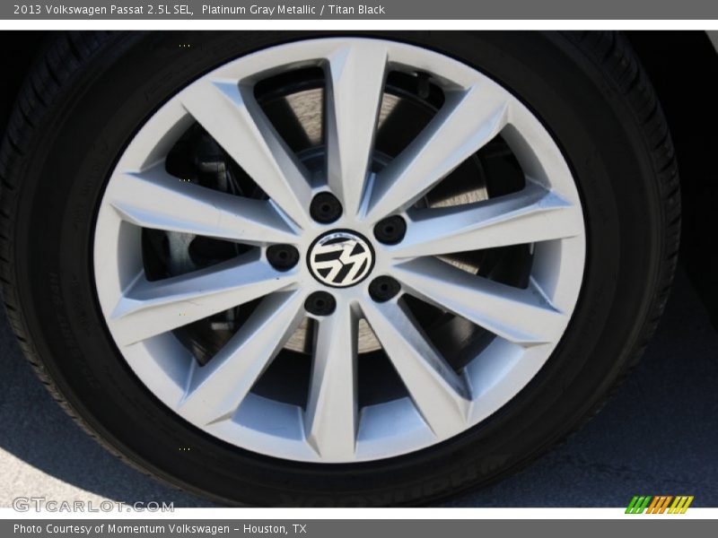 Platinum Gray Metallic / Titan Black 2013 Volkswagen Passat 2.5L SEL