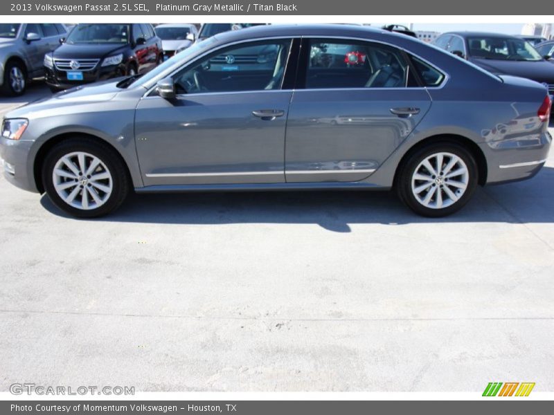 Platinum Gray Metallic / Titan Black 2013 Volkswagen Passat 2.5L SEL