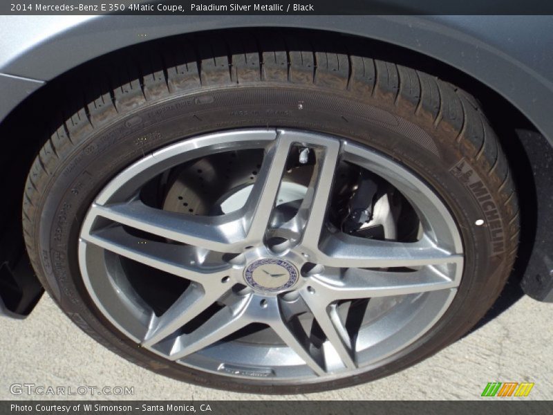 Paladium Silver Metallic / Black 2014 Mercedes-Benz E 350 4Matic Coupe