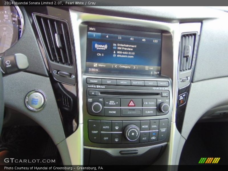 Pearl White / Gray 2014 Hyundai Sonata Limited 2.0T