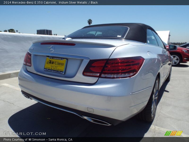Iridium Silver Metallic / Black 2014 Mercedes-Benz E 350 Cabriolet