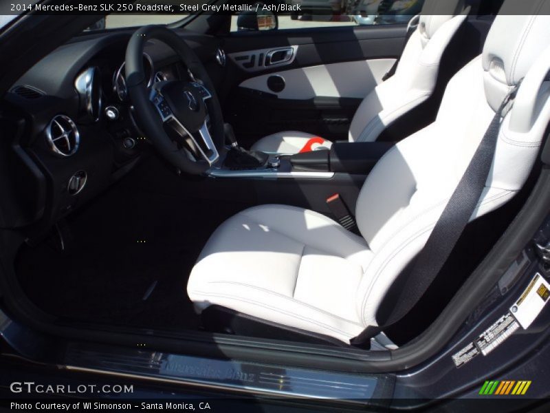 Steel Grey Metallic / Ash/Black 2014 Mercedes-Benz SLK 250 Roadster