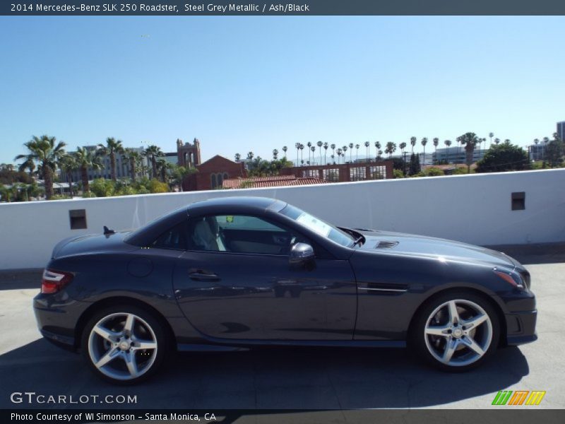 Steel Grey Metallic / Ash/Black 2014 Mercedes-Benz SLK 250 Roadster