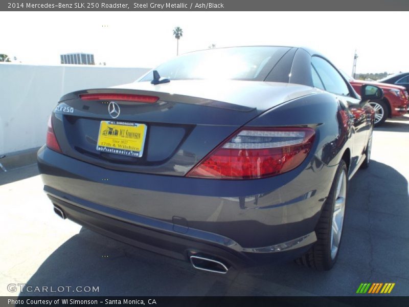 Steel Grey Metallic / Ash/Black 2014 Mercedes-Benz SLK 250 Roadster