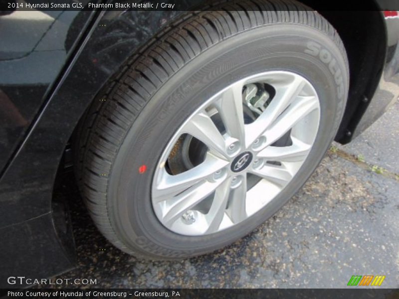 Phantom Black Metallic / Gray 2014 Hyundai Sonata GLS