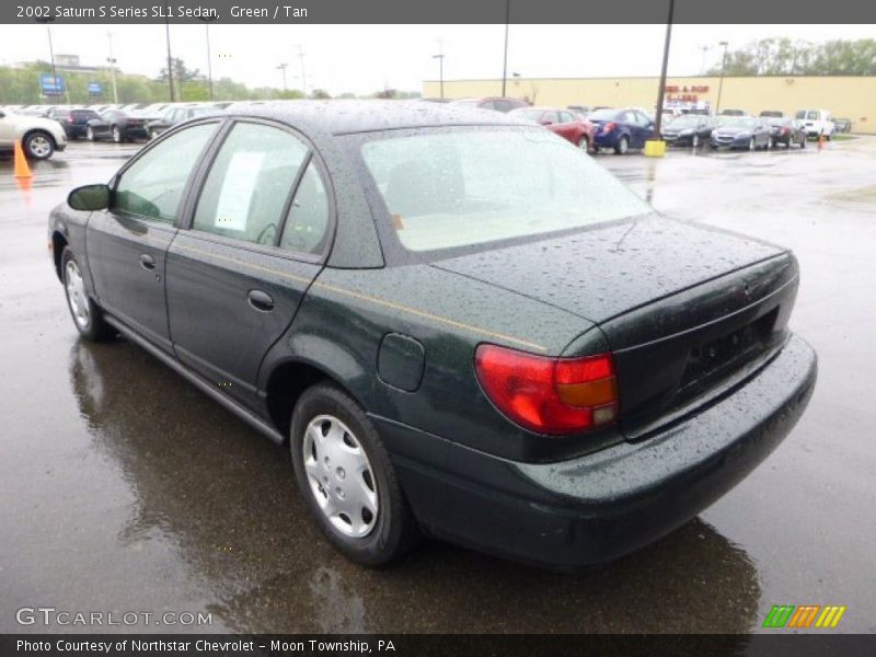 Green / Tan 2002 Saturn S Series SL1 Sedan
