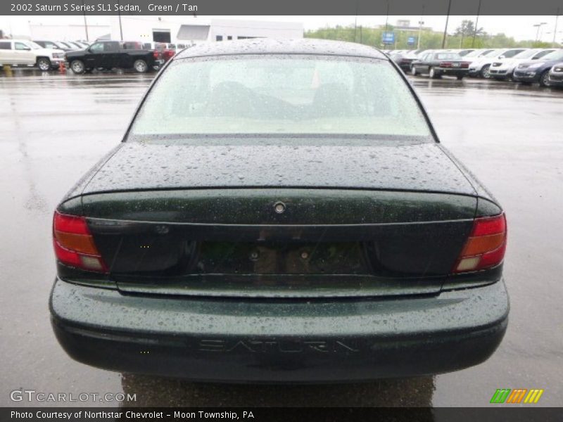 Green / Tan 2002 Saturn S Series SL1 Sedan