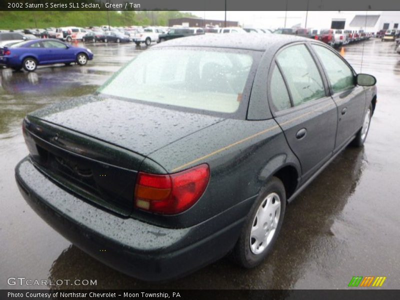Green / Tan 2002 Saturn S Series SL1 Sedan