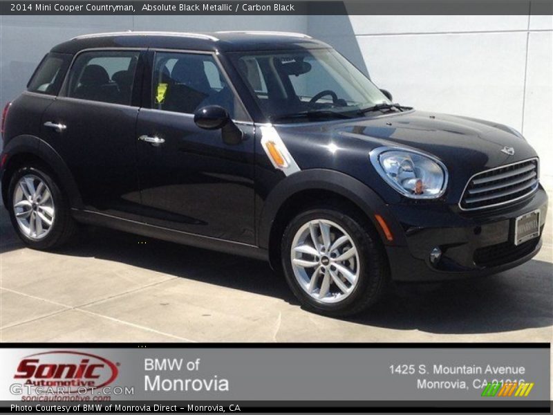 Absolute Black Metallic / Carbon Black 2014 Mini Cooper Countryman