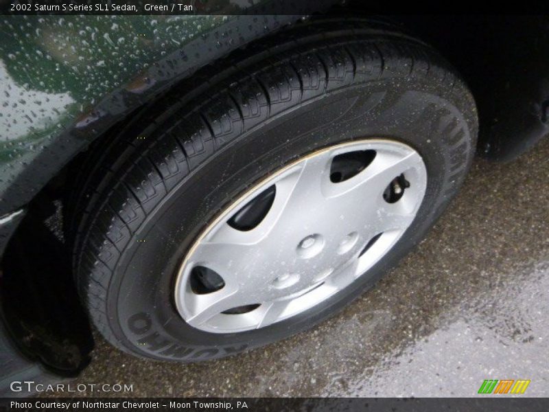 Green / Tan 2002 Saturn S Series SL1 Sedan