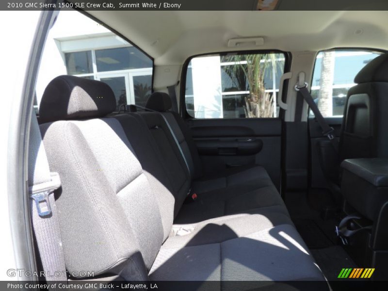 Summit White / Ebony 2010 GMC Sierra 1500 SLE Crew Cab