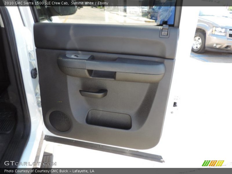 Summit White / Ebony 2010 GMC Sierra 1500 SLE Crew Cab