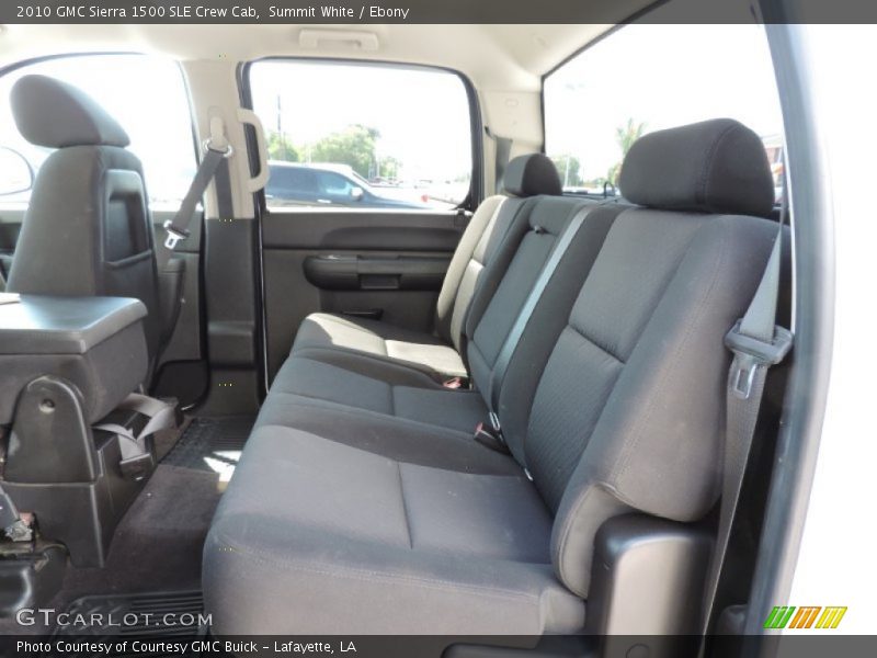 Summit White / Ebony 2010 GMC Sierra 1500 SLE Crew Cab