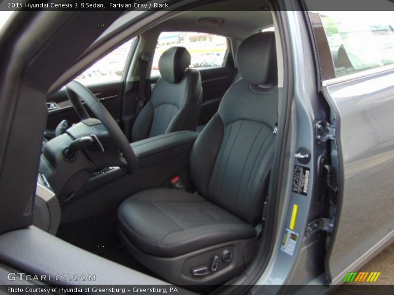 Front Seat of 2015 Genesis 3.8 Sedan