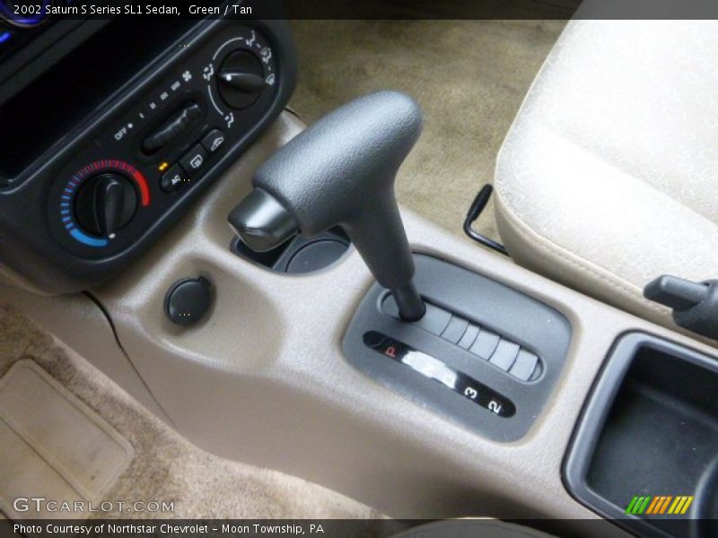 Green / Tan 2002 Saturn S Series SL1 Sedan