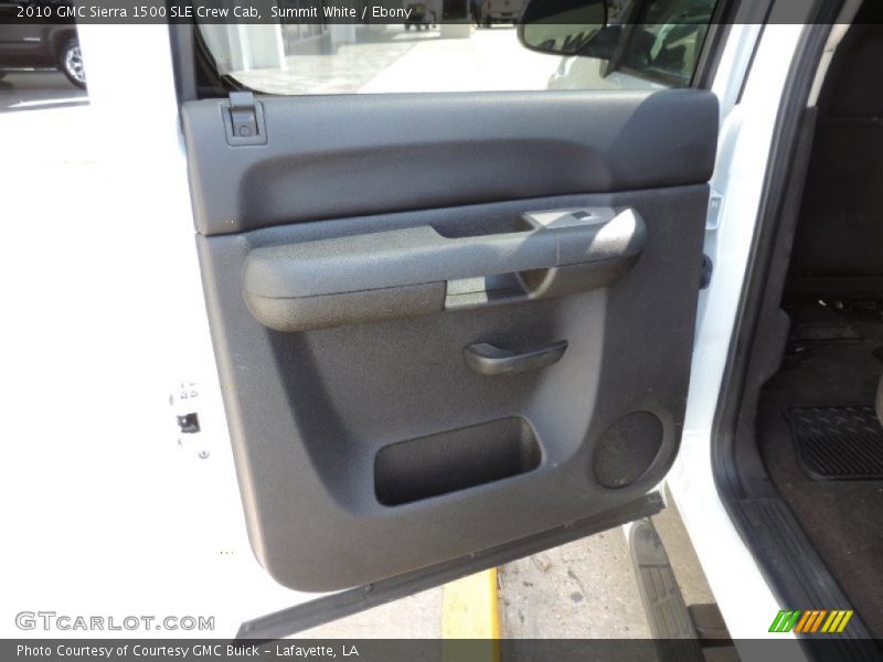 Summit White / Ebony 2010 GMC Sierra 1500 SLE Crew Cab