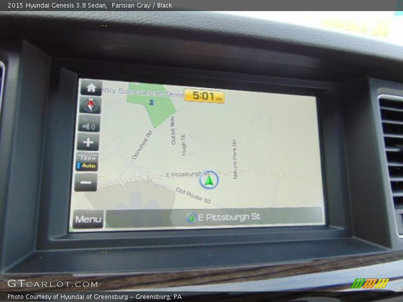Parisian Gray / Black 2015 Hyundai Genesis 3.8 Sedan