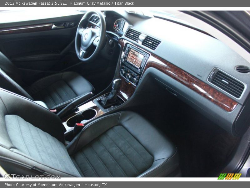 Platinum Gray Metallic / Titan Black 2013 Volkswagen Passat 2.5L SEL