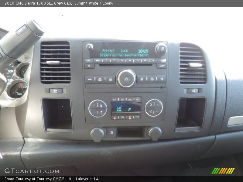 Summit White / Ebony 2010 GMC Sierra 1500 SLE Crew Cab
