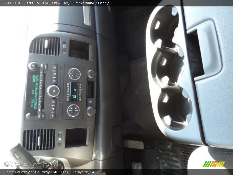 Summit White / Ebony 2010 GMC Sierra 1500 SLE Crew Cab