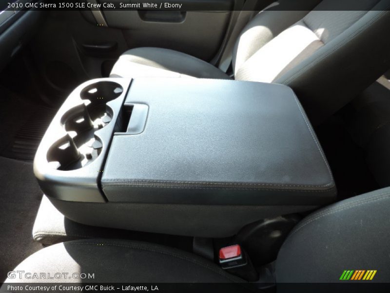 Summit White / Ebony 2010 GMC Sierra 1500 SLE Crew Cab