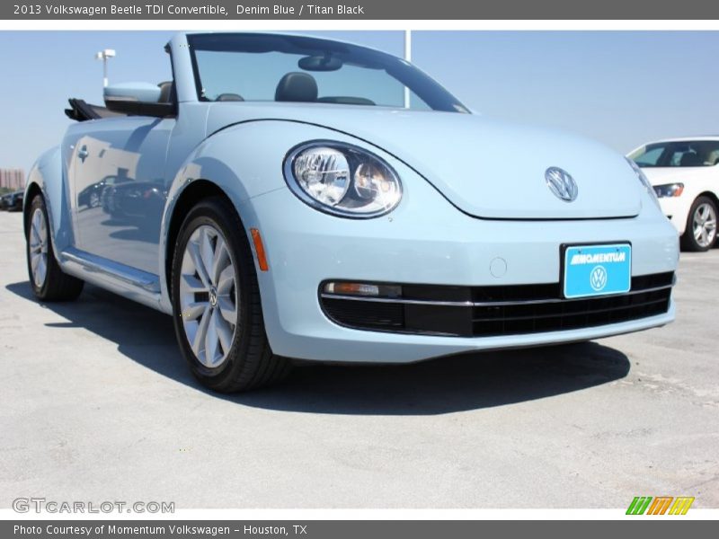 Denim Blue / Titan Black 2013 Volkswagen Beetle TDI Convertible