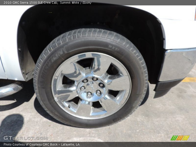 Summit White / Ebony 2010 GMC Sierra 1500 SLE Crew Cab