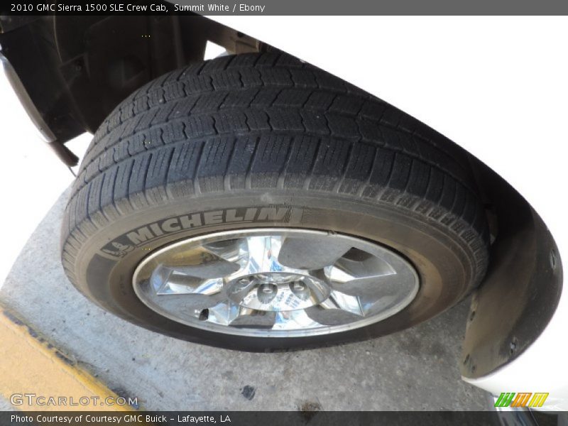 Summit White / Ebony 2010 GMC Sierra 1500 SLE Crew Cab