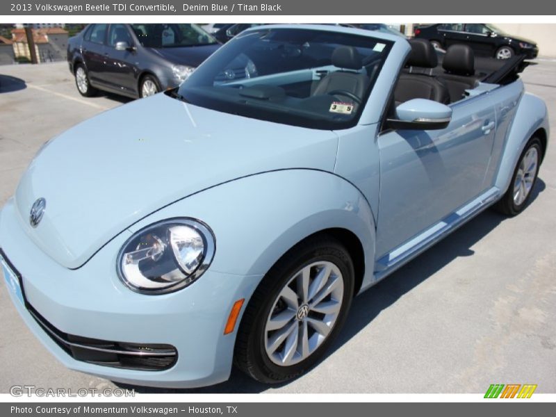Denim Blue / Titan Black 2013 Volkswagen Beetle TDI Convertible
