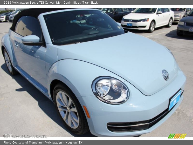 Denim Blue / Titan Black 2013 Volkswagen Beetle TDI Convertible