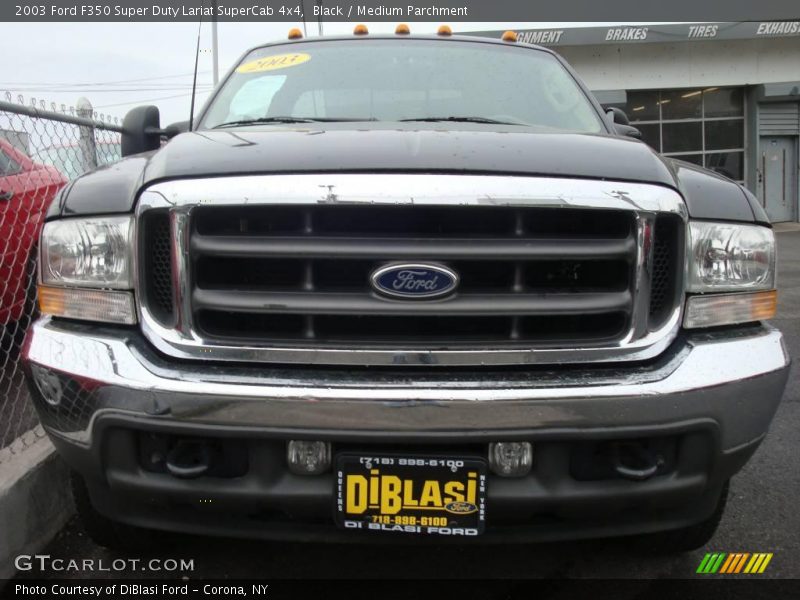 Black / Medium Parchment 2003 Ford F350 Super Duty Lariat SuperCab 4x4