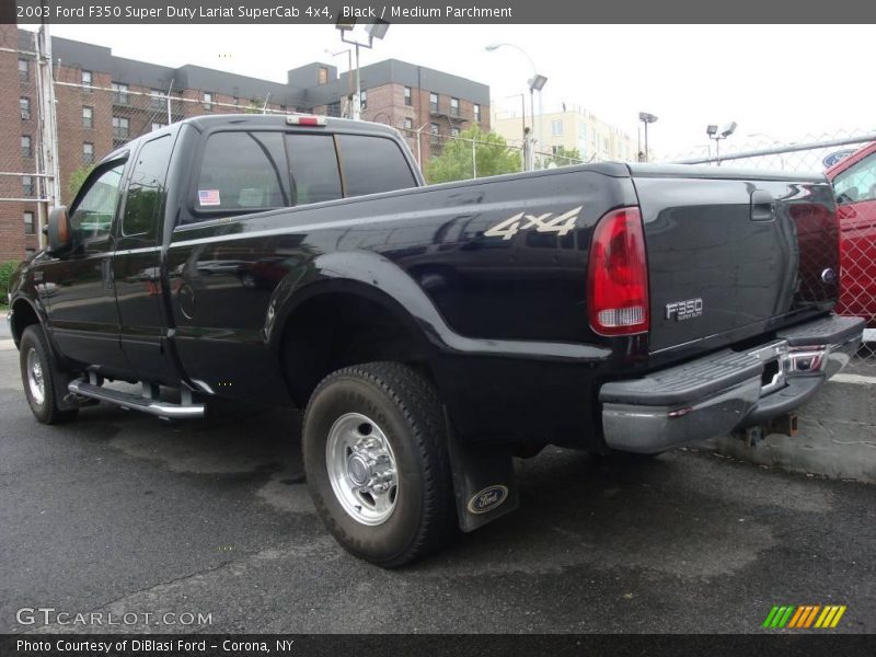 Black / Medium Parchment 2003 Ford F350 Super Duty Lariat SuperCab 4x4
