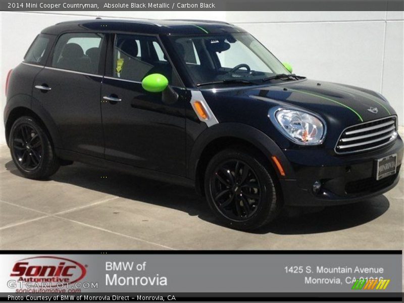 Absolute Black Metallic / Carbon Black 2014 Mini Cooper Countryman