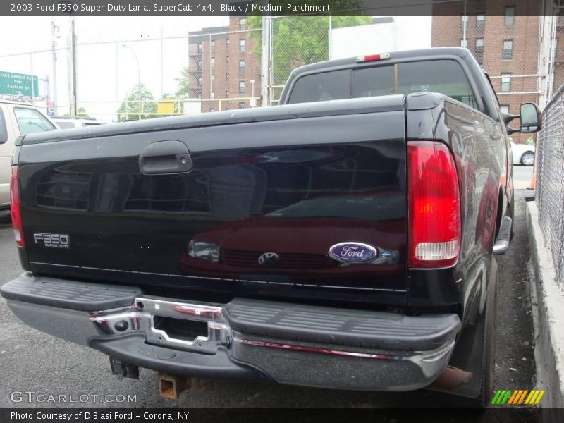 Black / Medium Parchment 2003 Ford F350 Super Duty Lariat SuperCab 4x4
