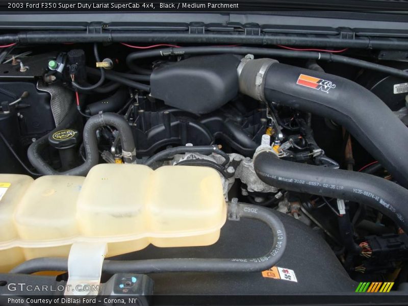 Black / Medium Parchment 2003 Ford F350 Super Duty Lariat SuperCab 4x4