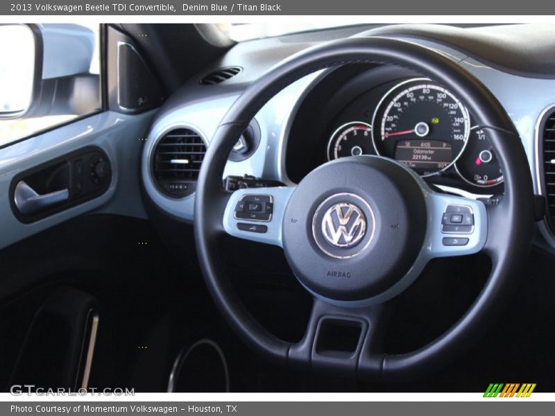 Denim Blue / Titan Black 2013 Volkswagen Beetle TDI Convertible