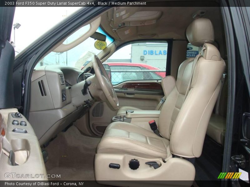 Black / Medium Parchment 2003 Ford F350 Super Duty Lariat SuperCab 4x4