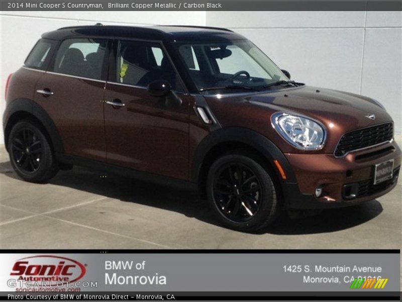 Brilliant Copper Metallic / Carbon Black 2014 Mini Cooper S Countryman