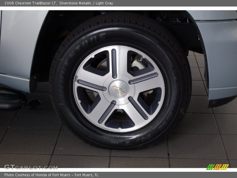 Silverstone Metallic / Light Gray 2008 Chevrolet TrailBlazer LT