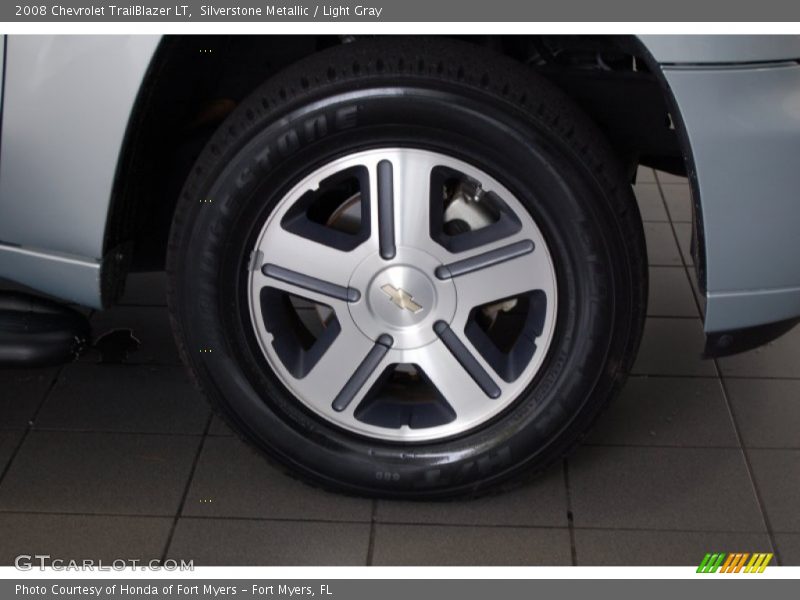 Silverstone Metallic / Light Gray 2008 Chevrolet TrailBlazer LT