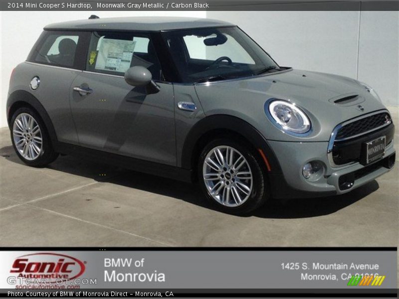 Moonwalk Gray Metallic / Carbon Black 2014 Mini Cooper S Hardtop