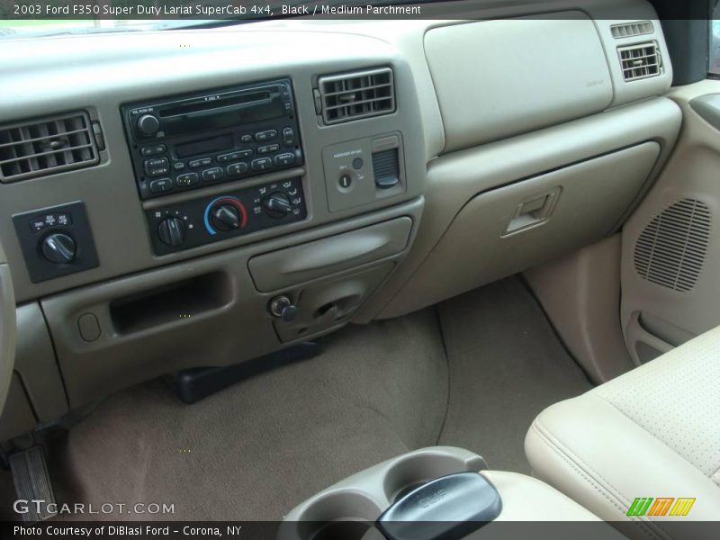 Black / Medium Parchment 2003 Ford F350 Super Duty Lariat SuperCab 4x4